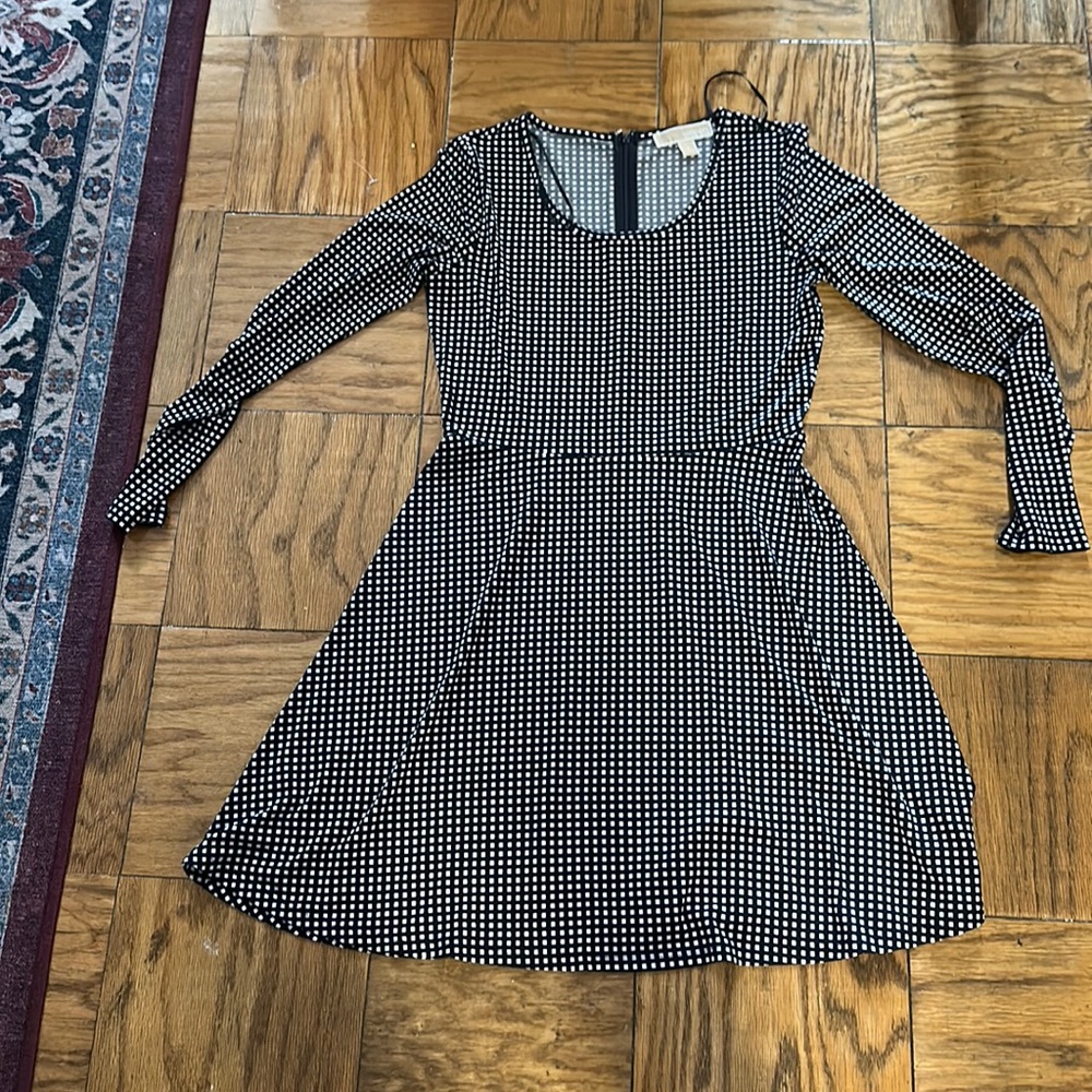 Michael Michael Kors black and white jersey dress